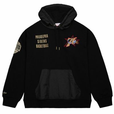 NBA 76ers パーカー TEAM OG 2.0 FLEECE HOODIE VINTAGE LOGO ミッチェル＆ネス/Mitchell & Ness ブラック