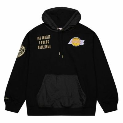 NBA レイカーズ パーカー TEAM OG 2.0 FLEECE HOODIE VINTAGE LOGO ミッチェル＆ネス/Mitchell & Ness ブラック