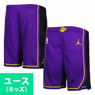 NBA レイカーズ パンツ/ショーツ ユースサイズ スウィングマン Swingman Short ステートメントED ジョーダン/Jordan パープル