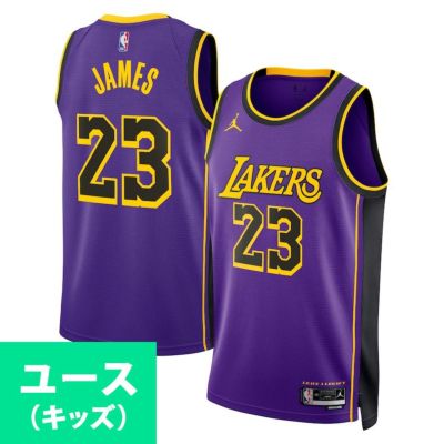 NBA レブロン・ジェームズ レイカーズ ユニフォーム ユースサイズ スウィングマン Swingman ステートメント ジョーダン/Jordan パープル