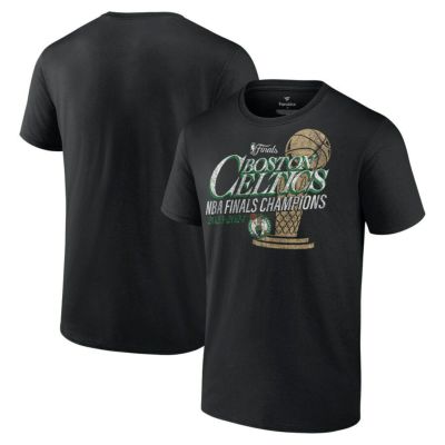 NBA セルティックス Tシャツ NBAファイナル2024 優勝記念 Champions Fast Break Finish Trophy T-Shirt Fanatics ブラック