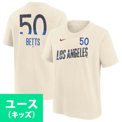MLB ムーキー・ベッツ ドジャース Tシャツ ユースサイズ 2024 シティーコネクト Name & Number T-Shirt ナイキ/Nike クリーム