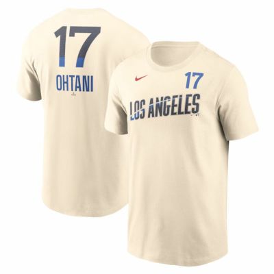 MLB 大谷翔平 ドジャース Tシャツ 2024 シティーコネクト Fuse ネーム＆ナンバー ナイキ/Nike クリーム