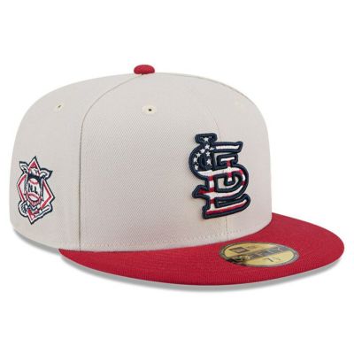MLB カージナルス キャップ 2024 独立記念日 Fourth of July 59FIFTY Fitted Hat ニューエラ/New Era カーキ レッド