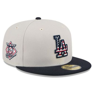 MLB ドジャース キャップ 2024 独立記念日 Fourth of July 59FIFTY Fitted Hat ニューエラ/New Era カーキ ブラック