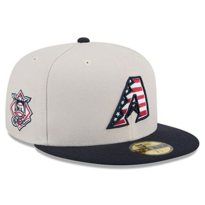 MLB ダイヤモンドバックス キャップ 2024 独立記念日 Fourth of July 59FIFTY Fitted Hat ニューエラ/New Era カーキ ブラック