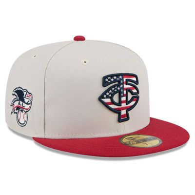 MLB ミネソタ・ツインズ キャップ 2024 独立記念日 Fourth of July 59FIFTY Fitted Hat ニューエラ/New Era カーキ レッド