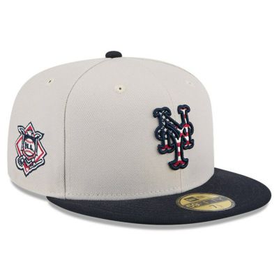 MLB メッツ キャップ 2024 独立記念日 Fourth of July 59FIFTY Fitted Hat ニューエラ/New Era カーキ ブラック