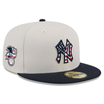 MLB ヤンキース キャップ 2024 独立記念日 Fourth of July 59FIFTY Fitted Hat ニューエラ/New Era カーキ ブラック