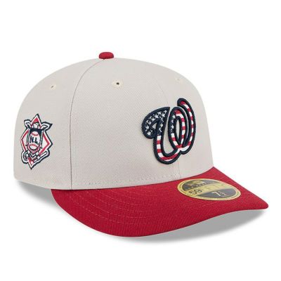 MLB ナショナルズ キャップ 2024 独立記念日 Fourth of July 59FIFTY Low Profile ニューエラ/New Era カーキ レッド