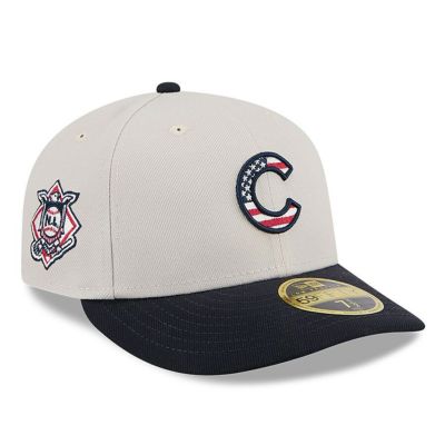 MLB カブス キャップ 2024 独立記念日 Fourth of July 59FIFTY Low Profile ニューエラ/New Era カーキ ブラック
