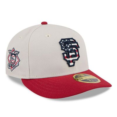 MLB サンフランシスコ・ジャイアンツ キャップ 2024 独立記念日 Fourth of July 59FIFTY Low Profile ニューエラ/New Era カーキ レッド