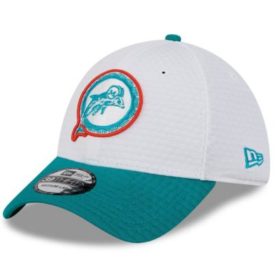 NFL ドルフィンズ キャップ トレーニングキャンプ2024 Training Camp 39THIRTY Flex Hat ニューエラ/New Era ホワイト アクア
