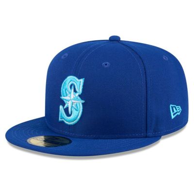 MLB マリナーズ キャップ 【国内版】 2024 Father's Day 父の日 59FIFTY Fitted Hat ニューエラ/New Era ロイヤル【nejp】