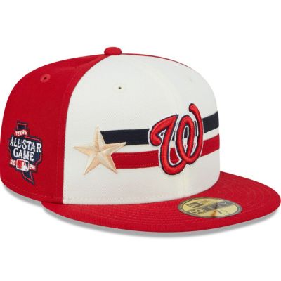 MLB ナショナルズ キャップ オールスターゲーム2024 ワークアウト 59FIFTY Fitted Hat ニューエラ/New Era クリーム レッド