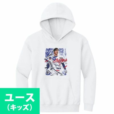 MLB 大谷翔平 ドジャース パーカー ユース キッズ Los Angeles D Collage Hoody 500LEVEL ホワイト