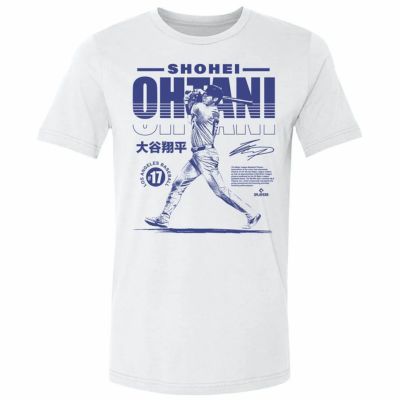 MLB 大谷翔平 ドジャース Tシャツ Los Angeles D Poster 500Level ホワイト