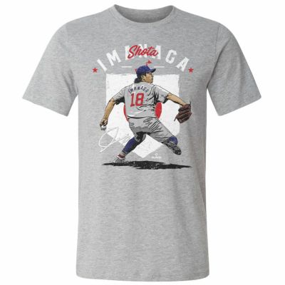 MLB 今永昇太 カブス Tシャツ Chicago C Country Flag WHT 500Level ヘザーグレー