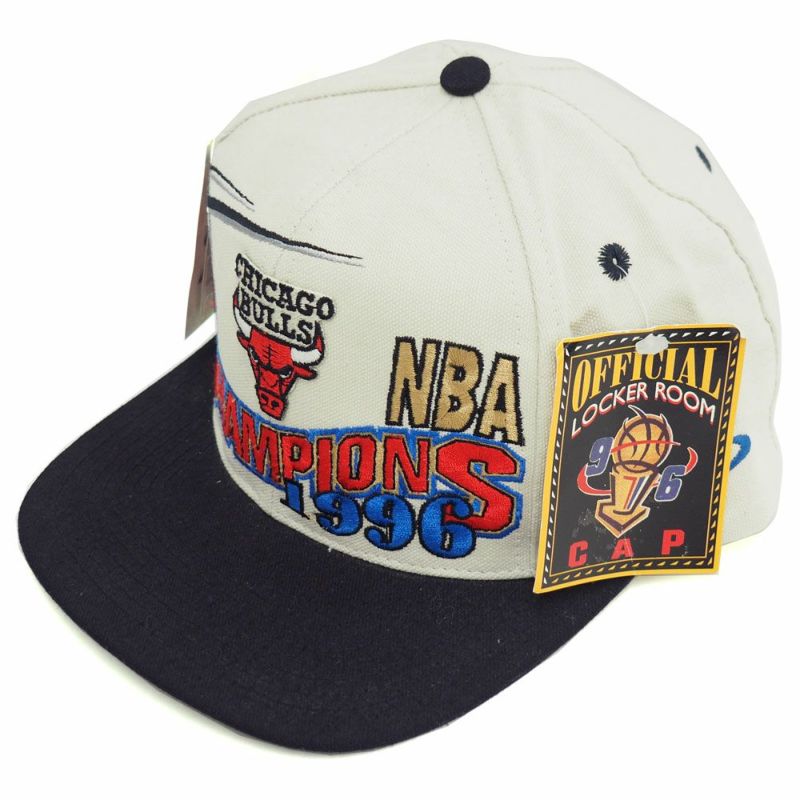 NBA ブルズ 1996 チャンピオン ロッカールーム キャップ/帽子 ロゴアスレチック/Logo Athletic レアアイテム | セレクション  | MLB NBA NFL プロ野球グッズ専門店 公式オンラインストア