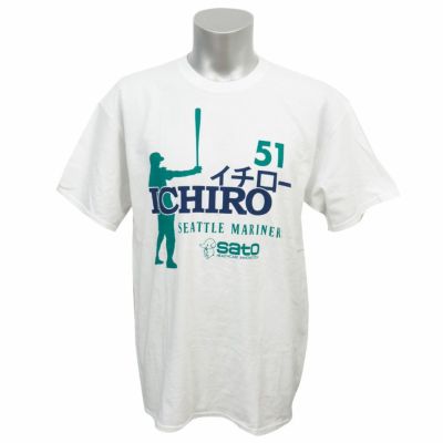 Seattle Mariners ICHIRO Suzuki t-shirt Gray XL Sato MLB baseball