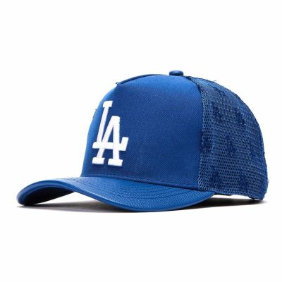 MLB ドジャース キャップ チャンピオンズ レザーストラップバック Pro Standard ブルー