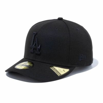MLB ドジャース キャップ プレカーブ 59FIFTY Fitted Hat ニューエラ/New Era ブラック ブラック【nejp】