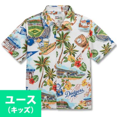 MLB ドジャース アロハシャツ キッズ ユース SCENIC ボタンフロント Aloha Shirt Reyn Spooner