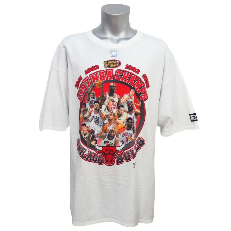 NBA Tシャツ ブルズ ファイナル 1997 ロッカールーム スターター/Starter ホワイト レアアイテム【OCSL】 2212bsg |  セレクション | MLB NBA NFL プロ野球グッズ専門店 公式オンラインストア