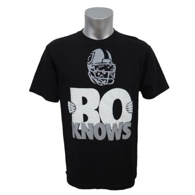 RAIDERS Bo Jackson ラスベガス レイダース ボー ジャクソン NFL ヴィンテージ 半袖Ｔシャツ ブラック コットン M 良品  55556