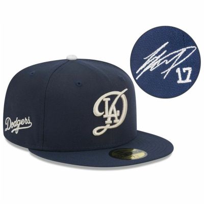 MLB 大谷翔平 ドジャース キャップ 【海外カスタム】2024シティーコネクト 59FIFTY  シルバーサイン刺繍 ニューエラ/New Era ネイビー