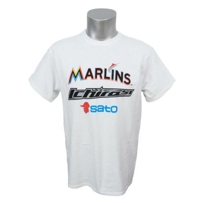 NEW Ichiro Suzuki Sato Miami Marlins T Shirt / XL / SGA.