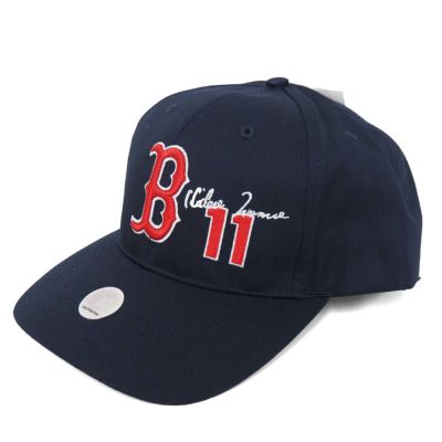 レッドソックス キャップ MLB 野茂英雄 シグネチャー&ナンバー アジャスタブル Twins Enterprise ネイビー レアアイテム
