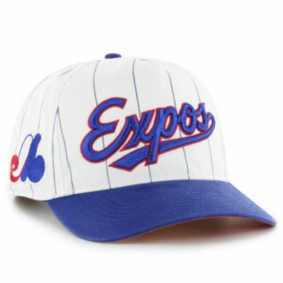 MLB モントリオール・エクスポズ キャップ Double Header Pinstripe Hitch Cap 47Brand ホワイト ロイアル