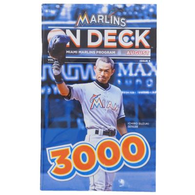 MLB マーリンズ イチロー 3000本安打記念 公式プログラム レアアイテム