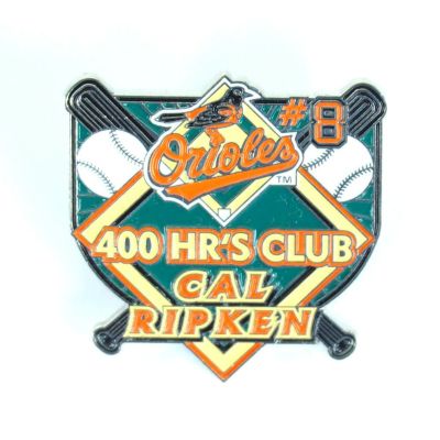 MLB オリオールズ カル・リプケン 400本塁打記念 ピンバッジ ピーター デイビット/Peter David レアアイテム