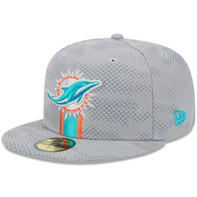 NFL ドルフィンズ キャップ 2024 サイドライン 59FIFTY Fitted Hat ニューエラ/New Era グレー