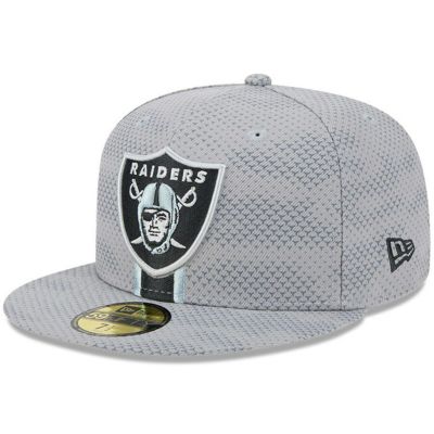 NFL レイダース キャップ 2024 サイドライン 59FIFTY Fitted Hat ニューエラ/New Era グレー