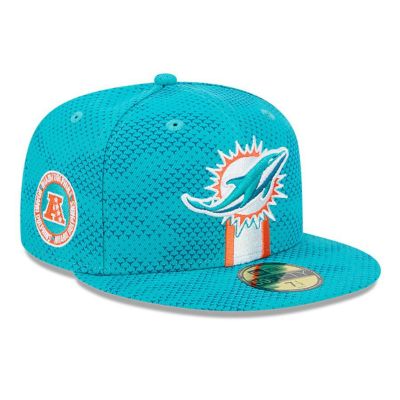 NFL ドルフィンズ キャップ 2024 サイドライン 59FIFTY Fitted Hat ニューエラ/New Era アクア
