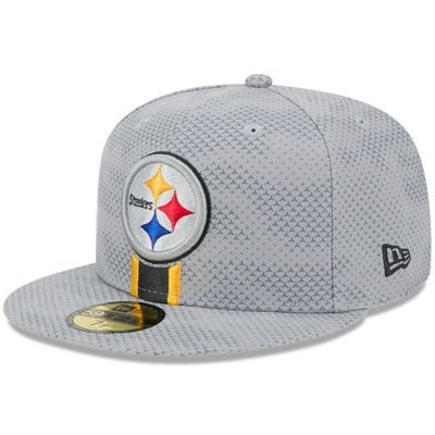NFL スティーラーズ キャップ 2024 サイドライン 59FIFTY Fitted Hat ニューエラ/New Era グレー