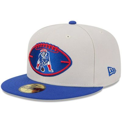 NFL ペイトリオッツ キャップ 2024 サイドライン Historic 59FIFTY Fitted Hat ニューエラ/New Era ストーン ロイヤル