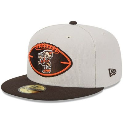 NFL ブラウンズ キャップ 2024 サイドライン Historic 59FIFTY Fitted Hat ニューエラ/New Era ストーン ブラウン
