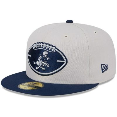 NFL カウボーイズ キャップ 2024 サイドライン Historic 59FIFTY Fitted Hat ニューエラ/New Era ストーン ネイビー