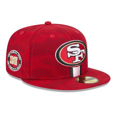NFL 49ers キャップ 2024 サイドライン 59FIFTY Fitted Hat ニューエラ/New Era スカーレット