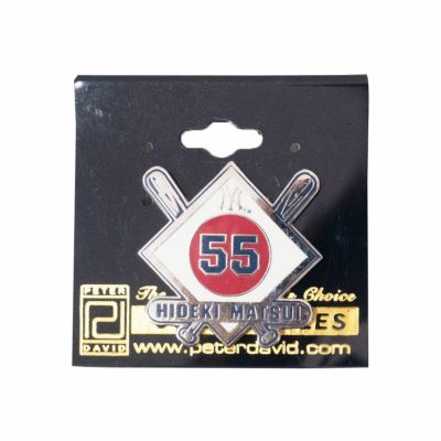 MLB 松井 秀喜 ヤンキース ピンバッチ ピンズ Hideki Matsui Japan Flag Diamond Pin Peter David