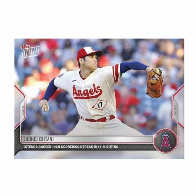 MLB 大谷翔平 エンゼルス トレーディングカード 2022 Extend Career-High Scoreless Streak in 11-K Outing Topps Now