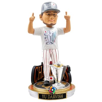 WBC ダルビッシュ有 Japan ボブルヘッド 【123個限定】2023 WBC優勝記念 Cap & Tee Bobblehead フィギュア FOCO グレー