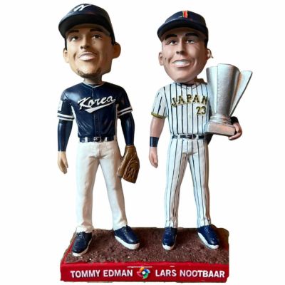 WBC ラーズ・ヌートバー & トミー・エドマン 日本 韓国 ボブルヘッド 【球場配布】Bobblehead フィギュア 8/14/23 SGA