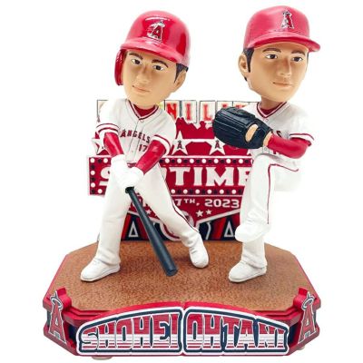 MLB 大谷翔平 & マイク・トラウト エンゼルス ボブルヘッド 【221個限定】2021 2HR 10 Strikeout Dual Bobblehead フィギュア FOCO