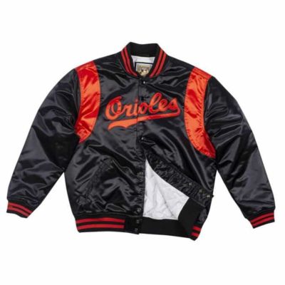 MLB オリオールズ ジャケット/アウター オーセンティック サテンジャケット Satin Jaket ミッチェル＆ネス/Mitchell & Ness ブラック