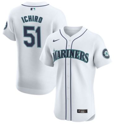 MLB イチロー マリナーズ ユニフォーム エリートオーセンティック Elite Custom Authentic Jersey ナイキ/Nike ホーム ホワイト